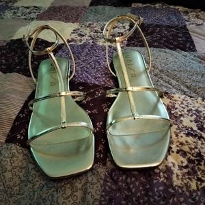 Unisa Gold Sandals
